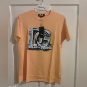 BNWT Dolce & Gabbana Yellow Short Sleeve Tee